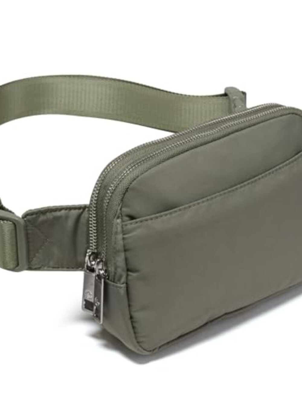 Recycled Polyester Belt Bag with 5 Zipper Pockets Crossbody Fanny Pack